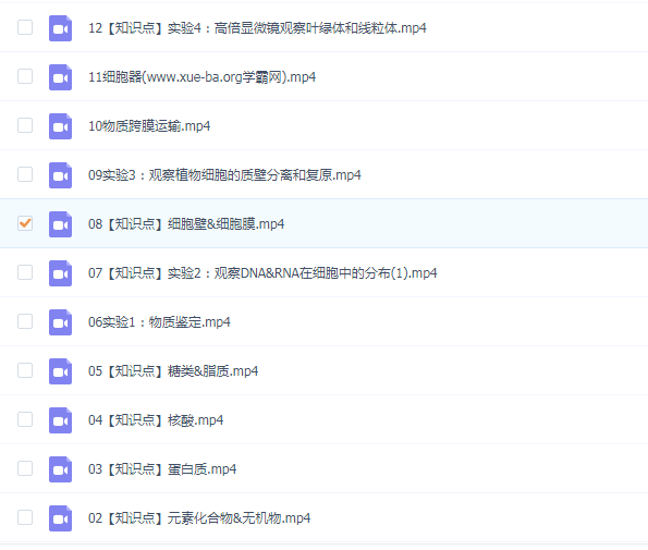 高中生物高考知识点总结全套视频讲解名师周芳煜百度云下载